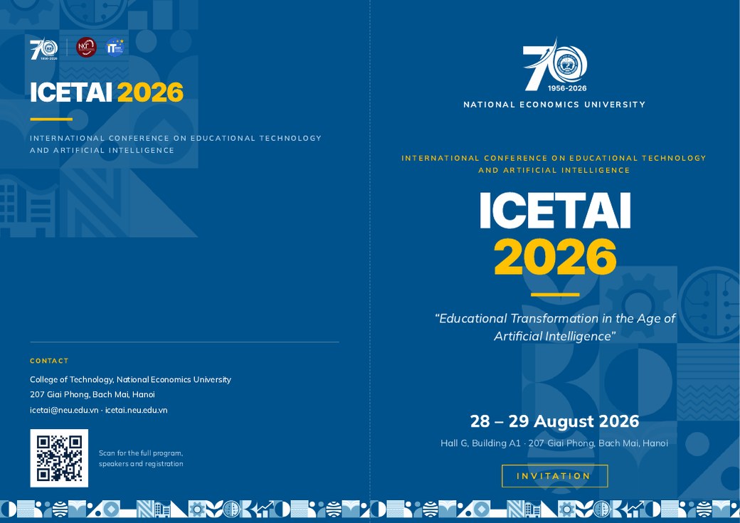 Invitation — outer spread — ICETAI 2026