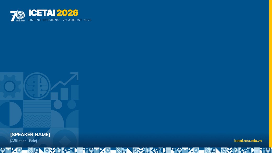 Online session background — ICETAI 2026