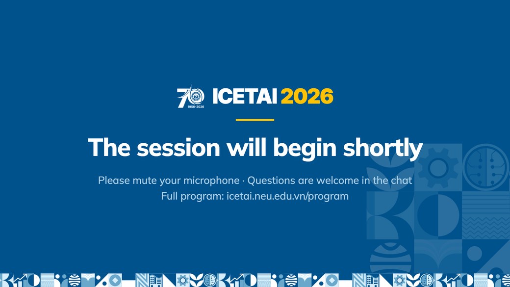 Holding slide — ICETAI 2026